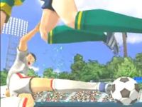 une photo d'Ã©cran de Captain Tsubasa sur Sony Playstation 2